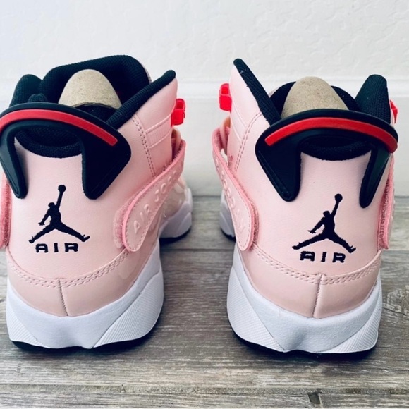 Jordan’s 6 Rings Atmosphere pink shoes Youth size 7 - Picture 3 of 5